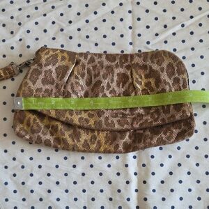 Leopard Print Clutch Wristlet